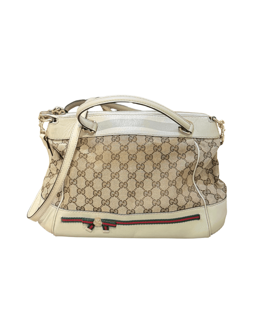 GUCCI JOY BOSTON TELA GG SUPREME RIFINITURE AVORIO
