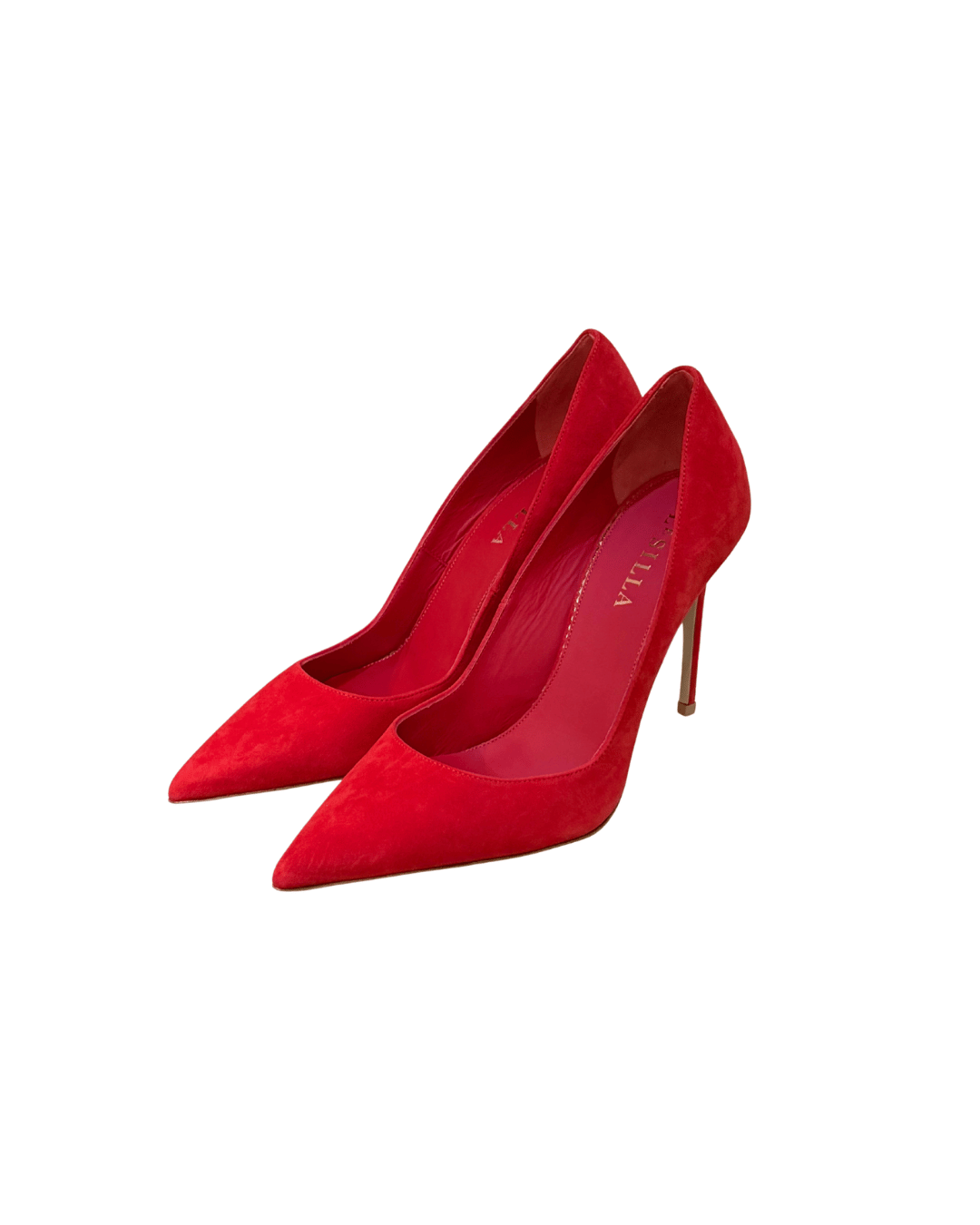 DECOLLETE LE SILLA VELOUR ROSSO ACCESO Nr 38.5