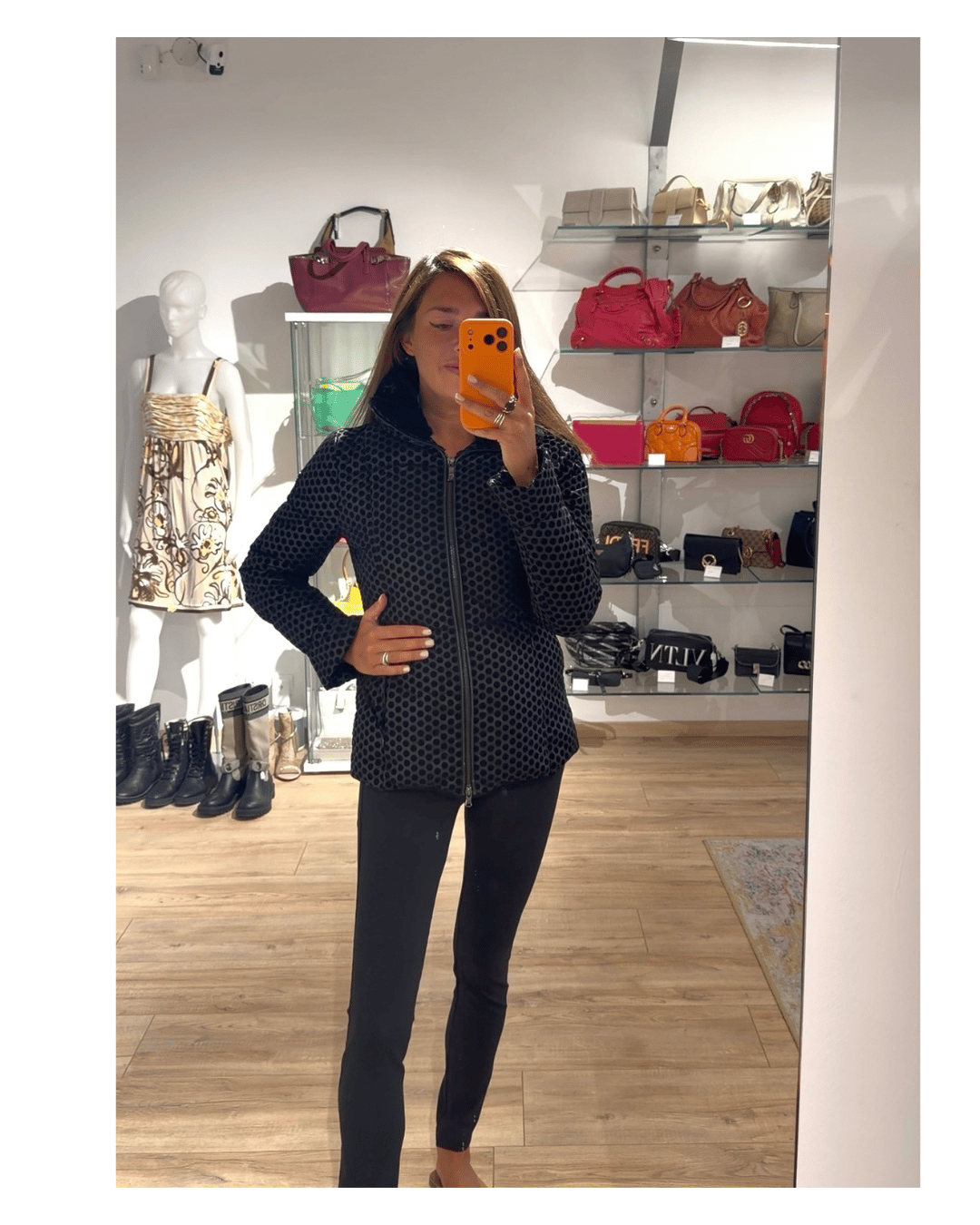PIUMINO ARMANI JEANS NERO POIS VELLUTO Tg 42