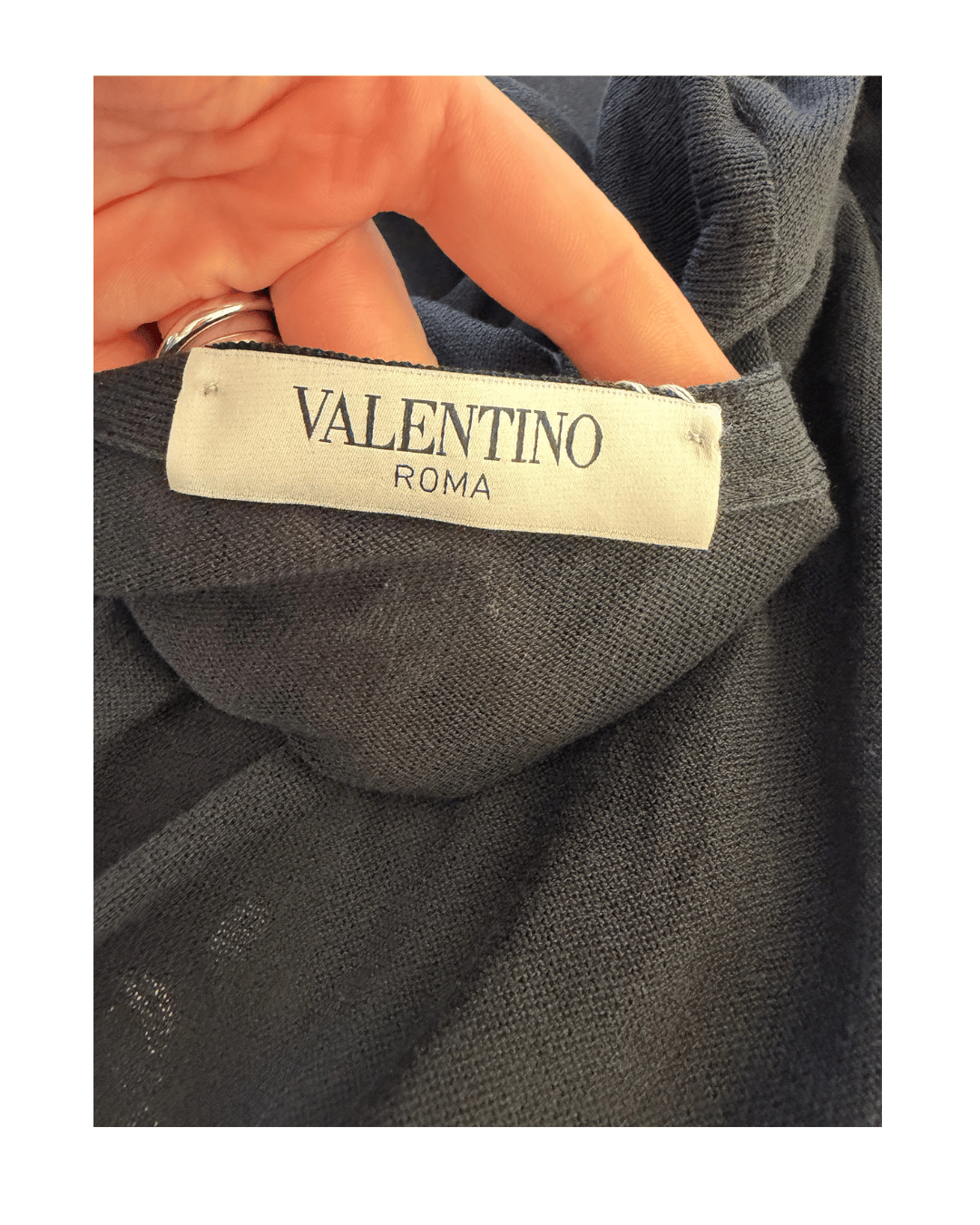 CARDIGAN VALENTINO NERA LANA E SETA