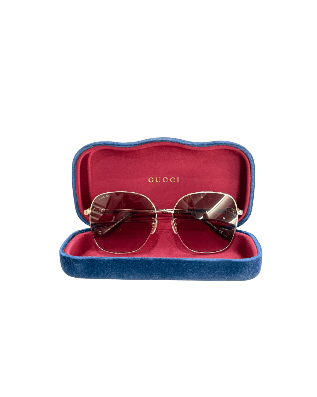 OCCHIALI GUCCI METALLO CON CUSTODIA