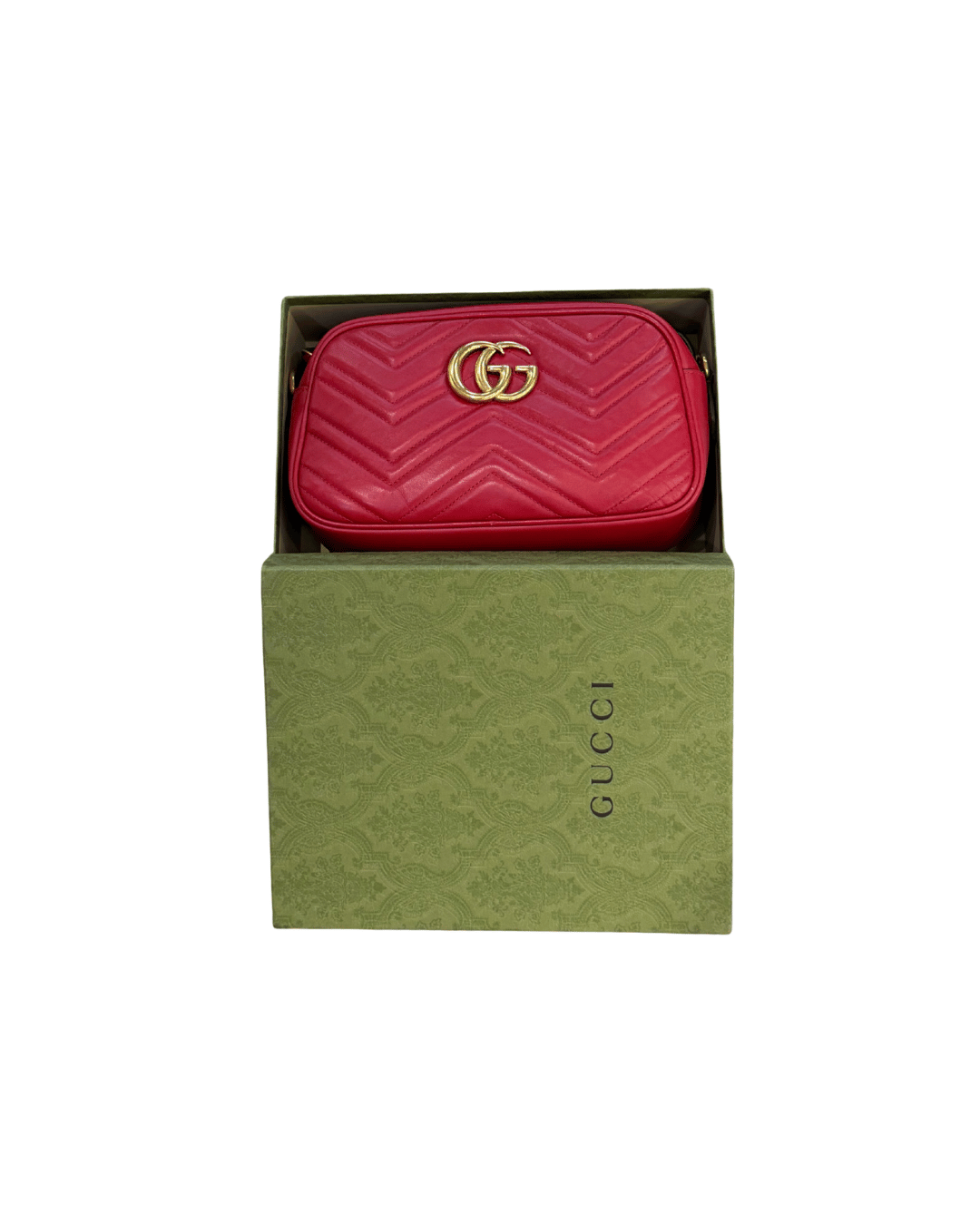 GUCCI CAMERA BAG ROSSA CON SCATOLA