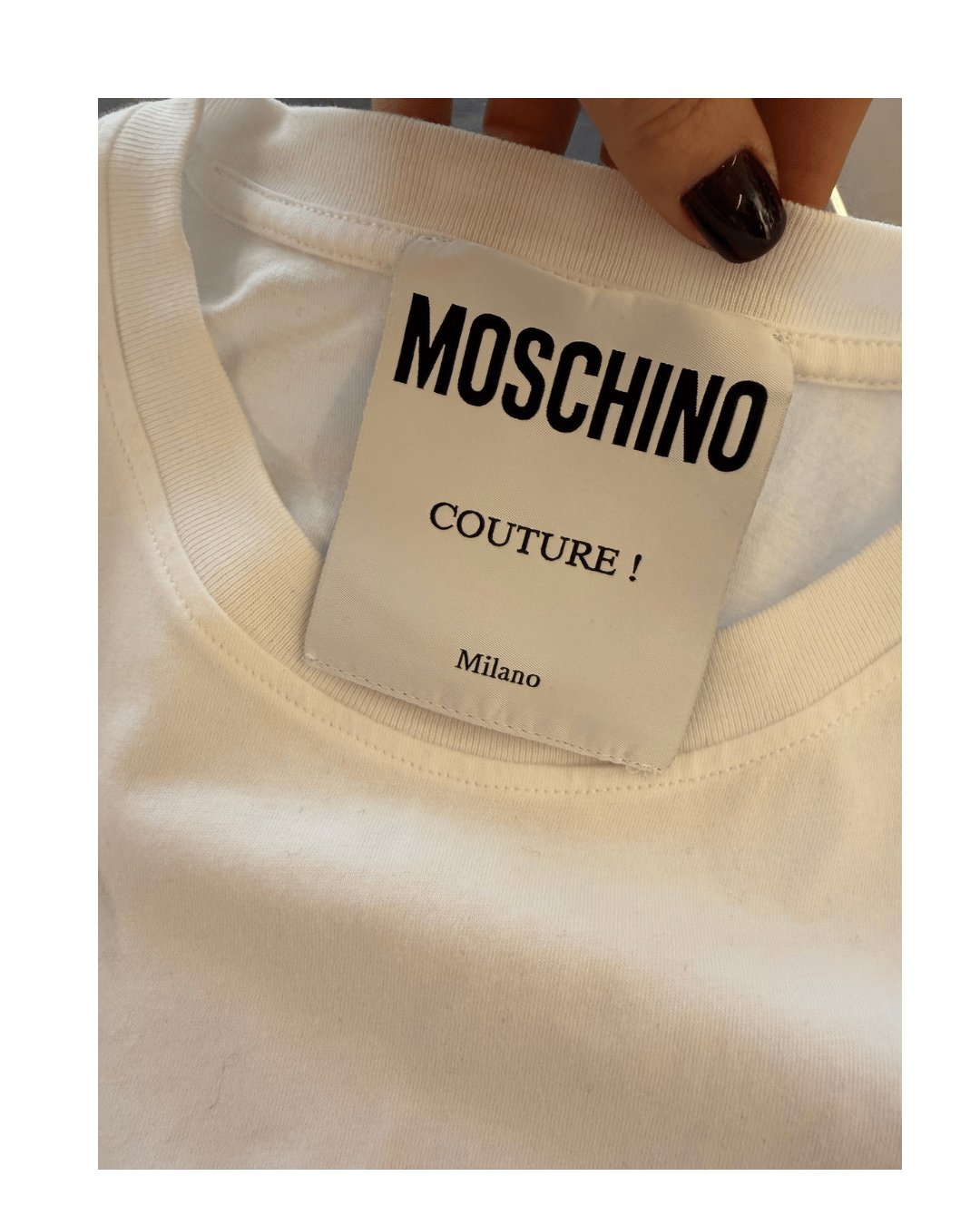 TSHIRT MOSCHINO BIANCA Tg S/M