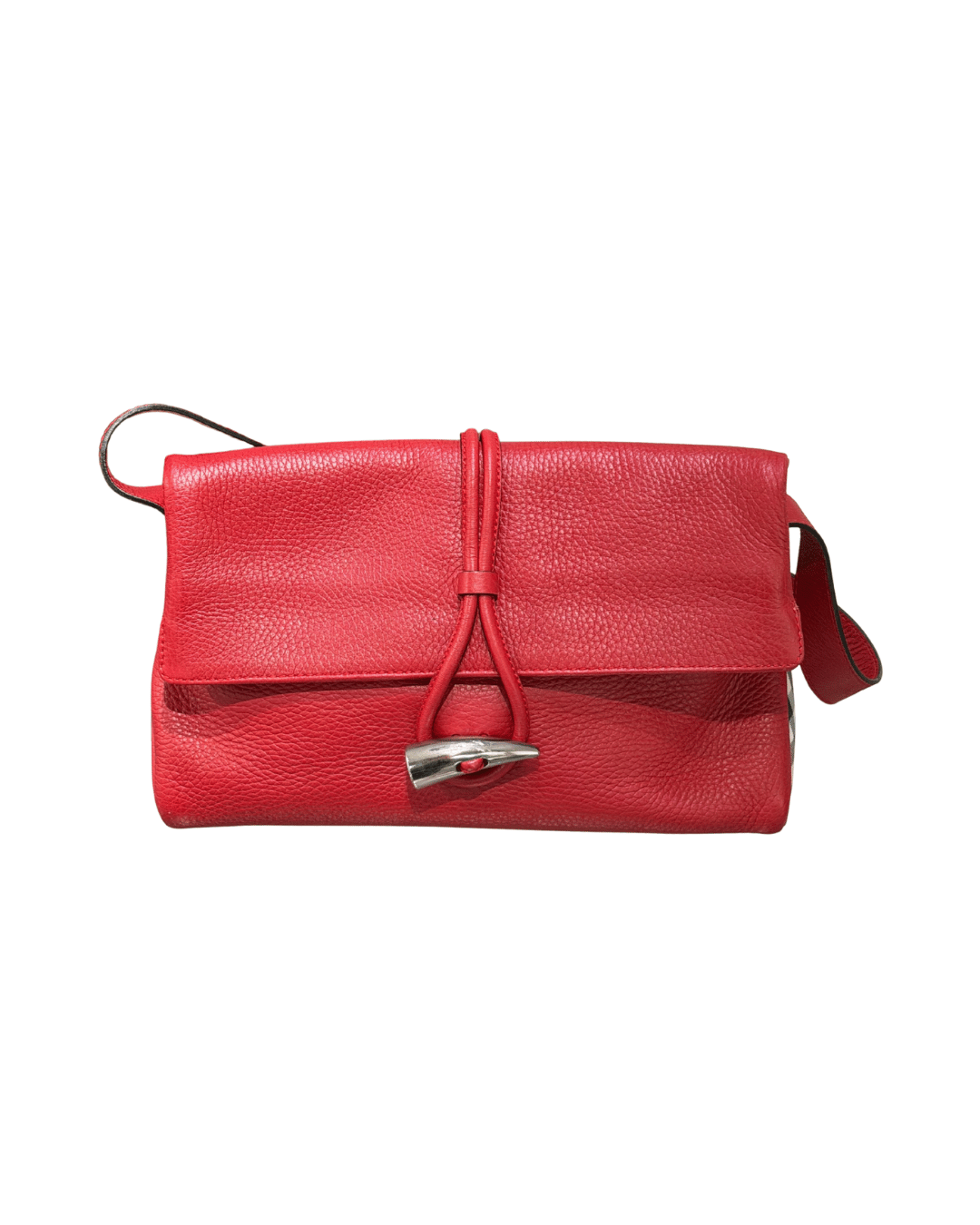 BURBERRY A SPALLA IN PELLE ROSSA