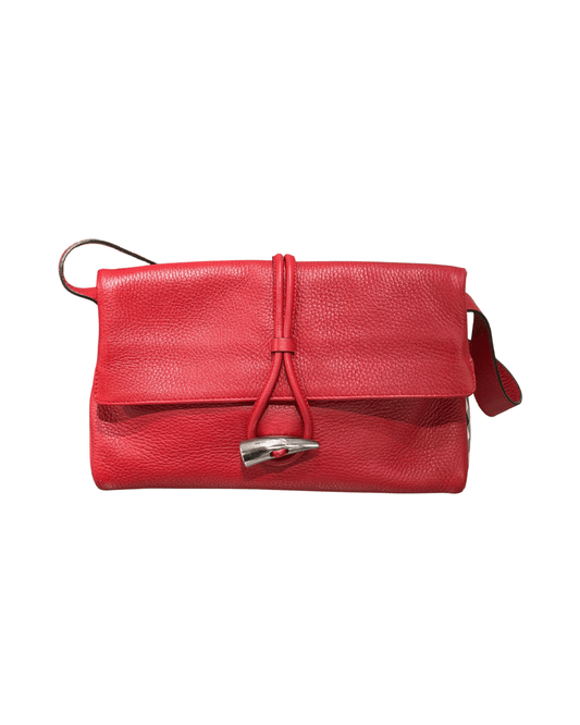 BURBERRY A SPALLA IN PELLE ROSSA