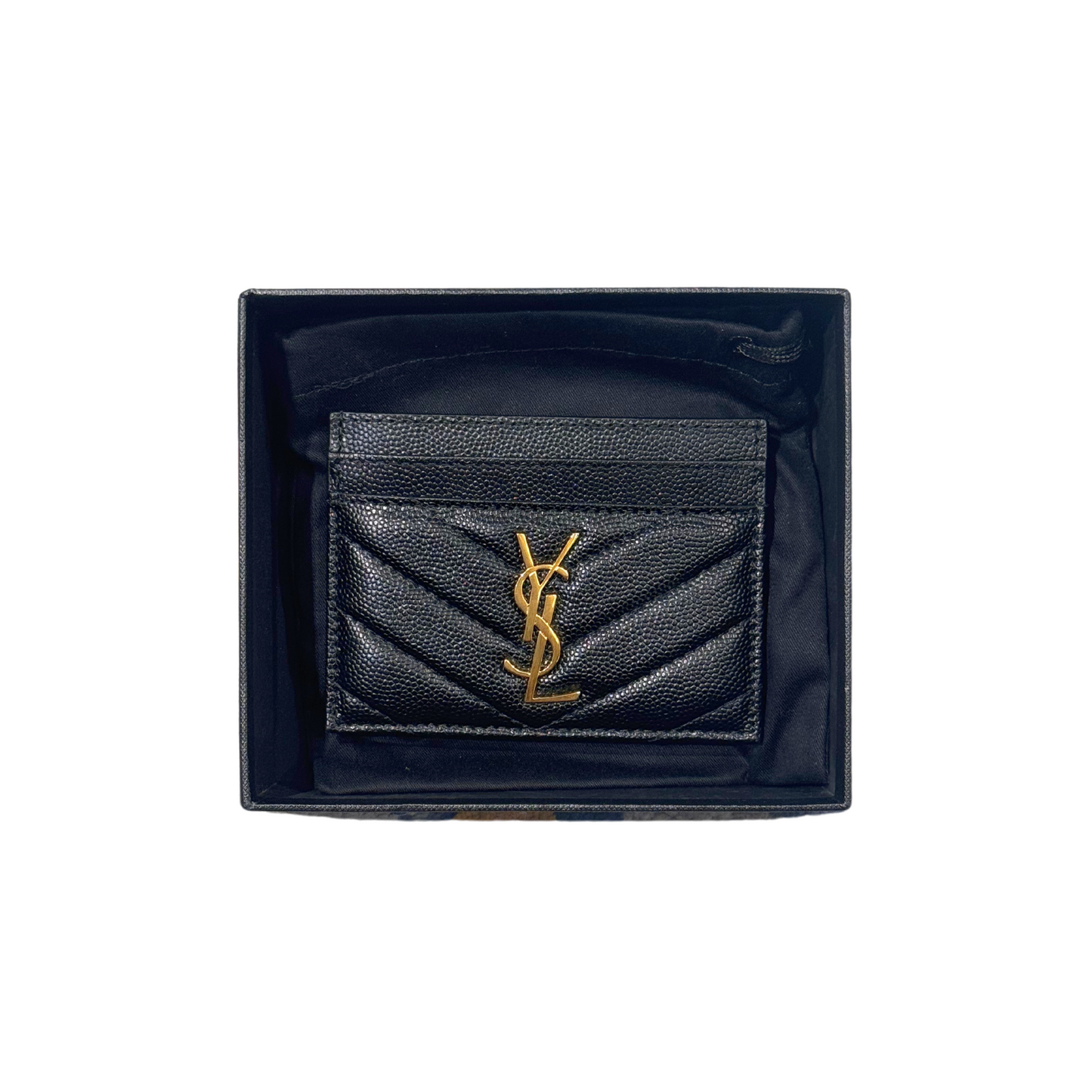 PORTACARTE NERO YSL