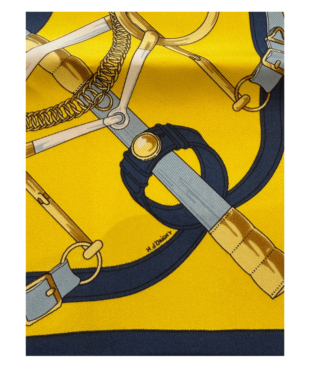 STRANGOLINO HERMES BLU E GIALLO