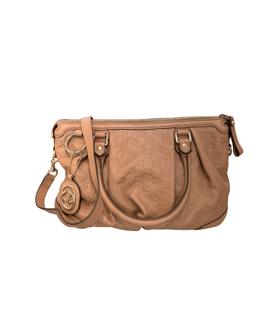 BORSA GUCCI GUCCISSIMA ROSA ANTICO CON TRACOLLA