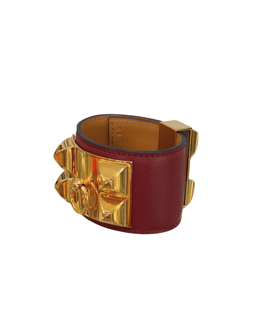 BRACCIALE HERMES COLLIER DE CHIEN BORDEAUX