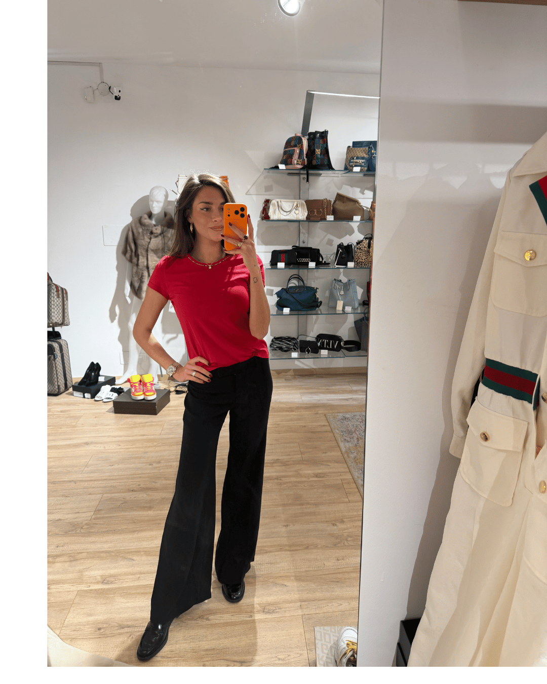 THSIRT BURBERRY ROSSA CON BORDINO CHECK