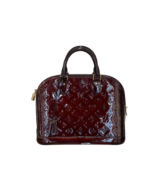 ALMA PM LOUIS VUITTON VERNIS BORDEAUX/MARRONE