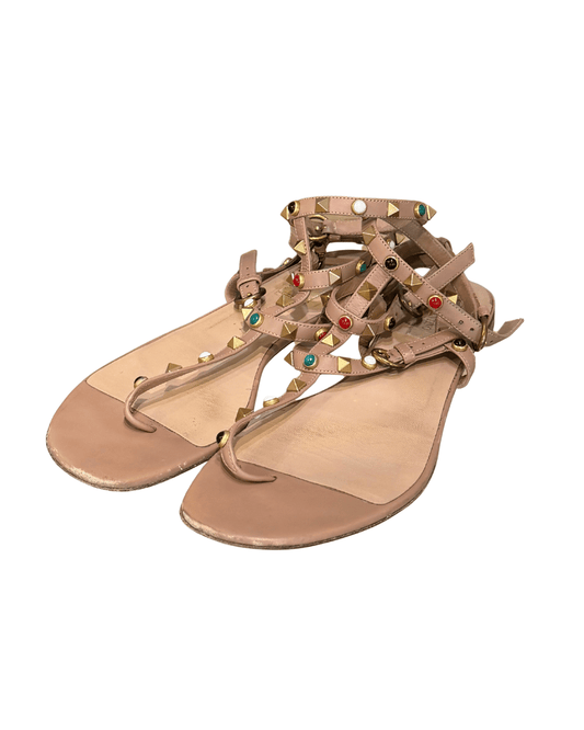 SANDALI INFRADITO VAENTINO ROCKSTUD NUDE Nr 41