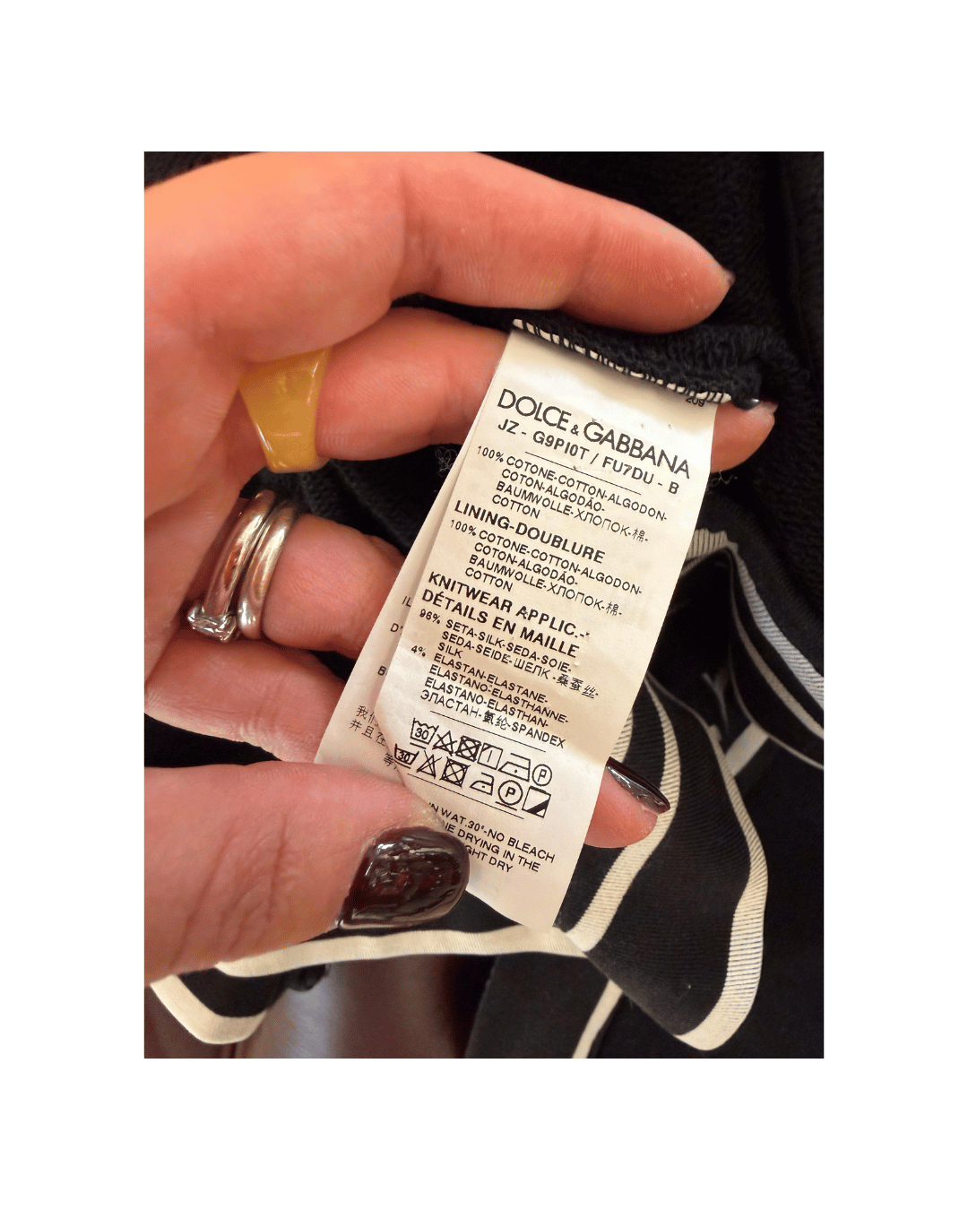 FELPA DOLCE&GABBANA KING NERA Tg 50