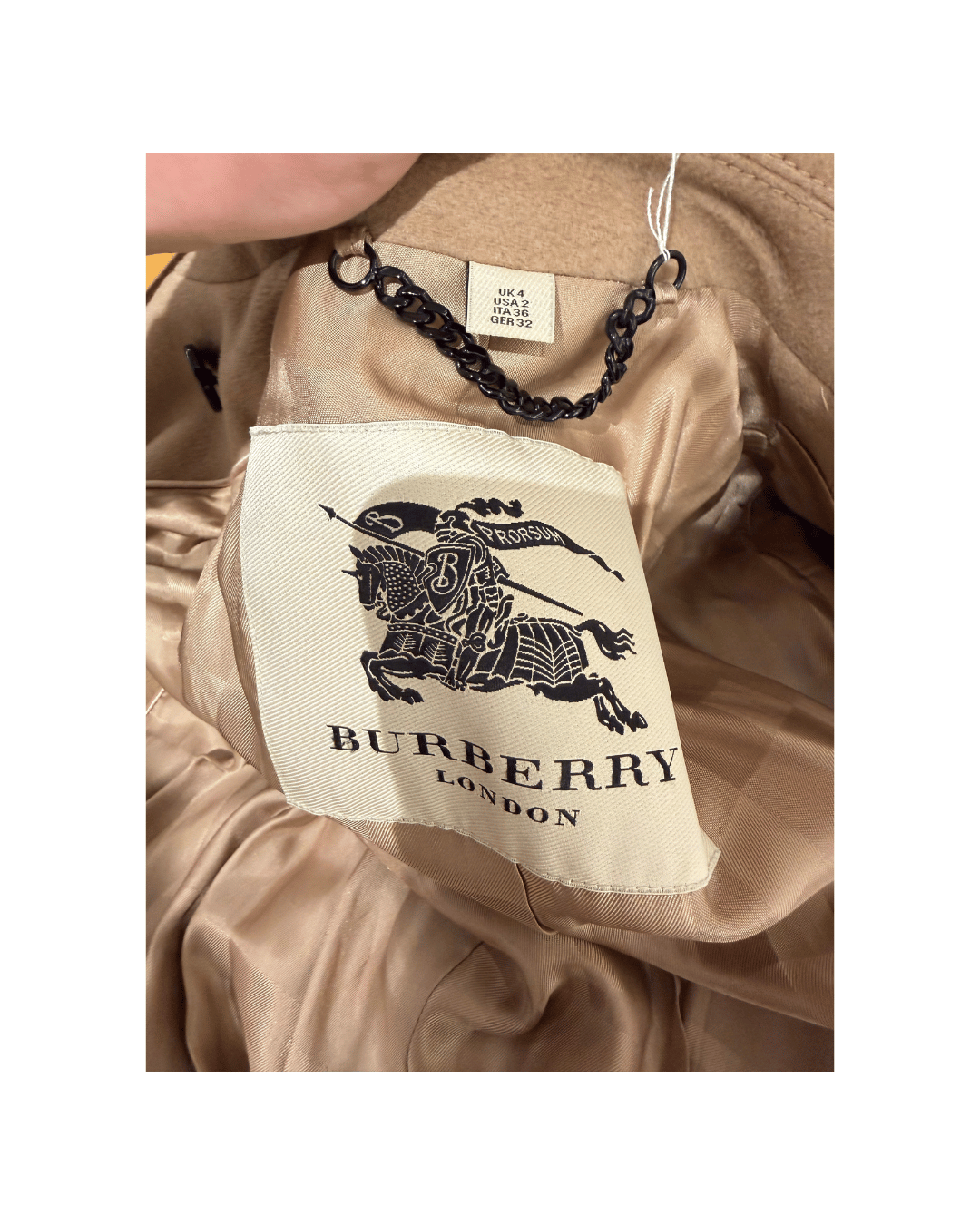 CAPPOTTO BURBERRY BEIGE