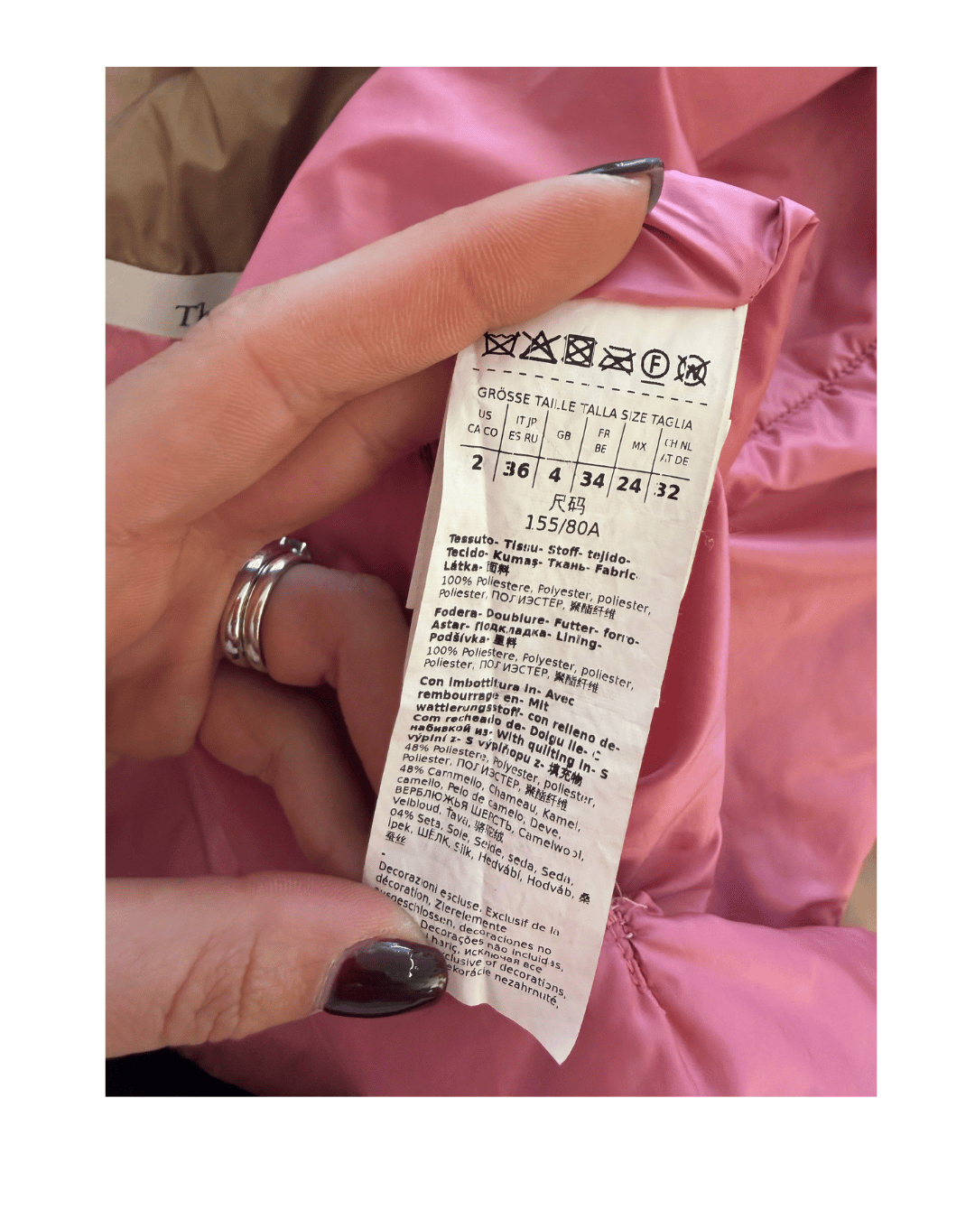 GIACCA IMPERMEABILE ROSA MAXMARA