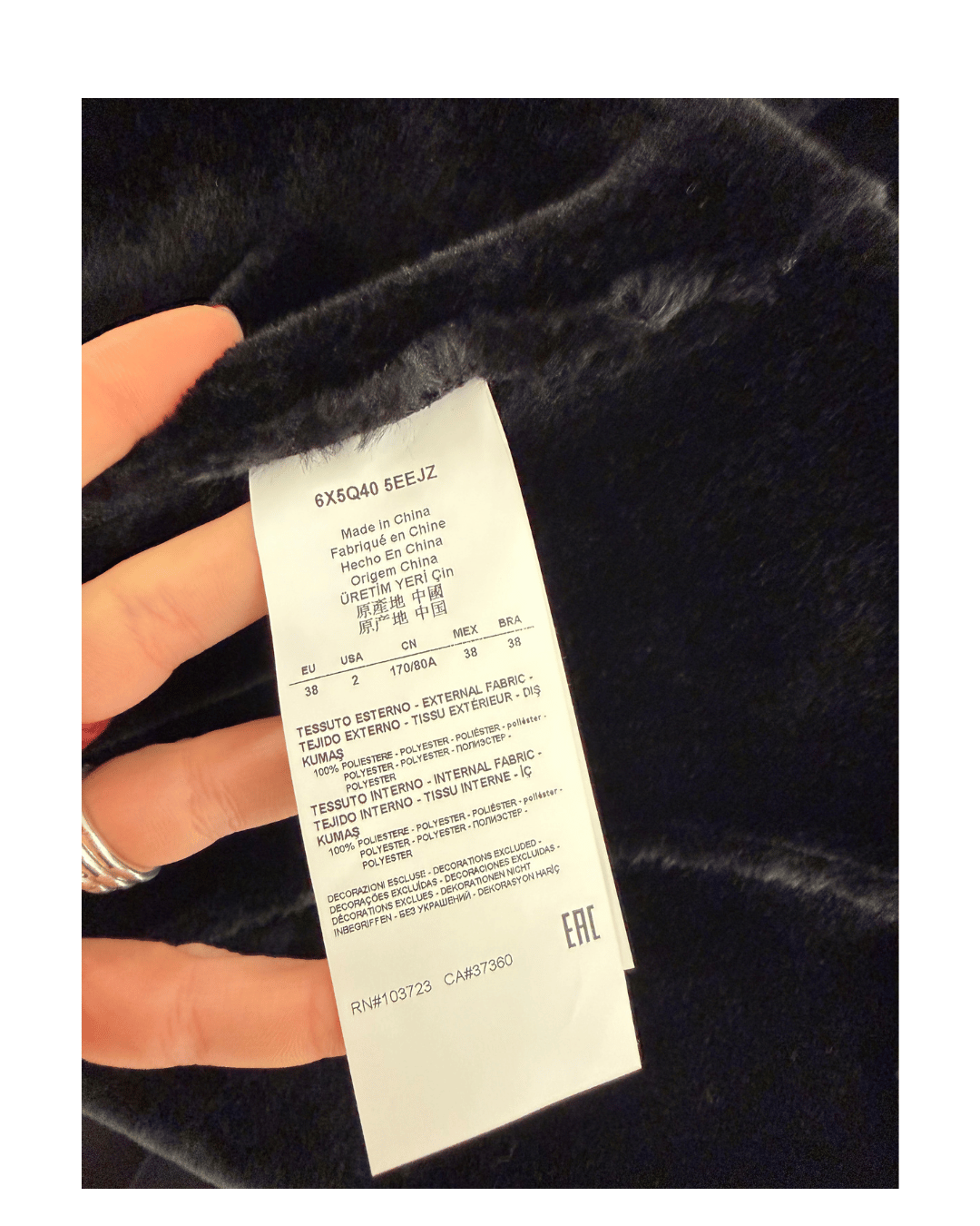 GILET ARMANI BLU E NERO