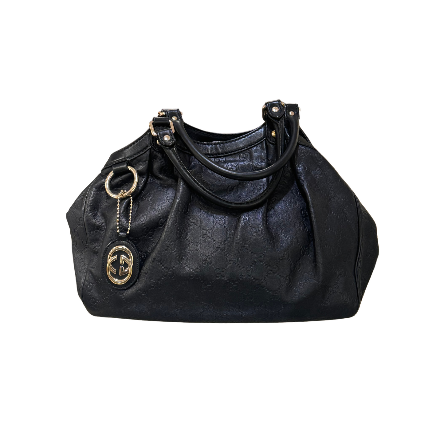 BORSA GUCCI NERA IN PELLE
