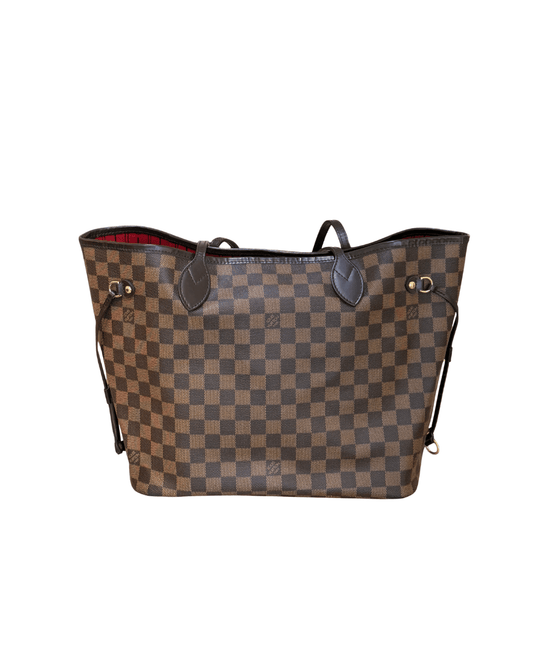 NEVERFULL MM DAMIER EBENE INTERNO ROSSO