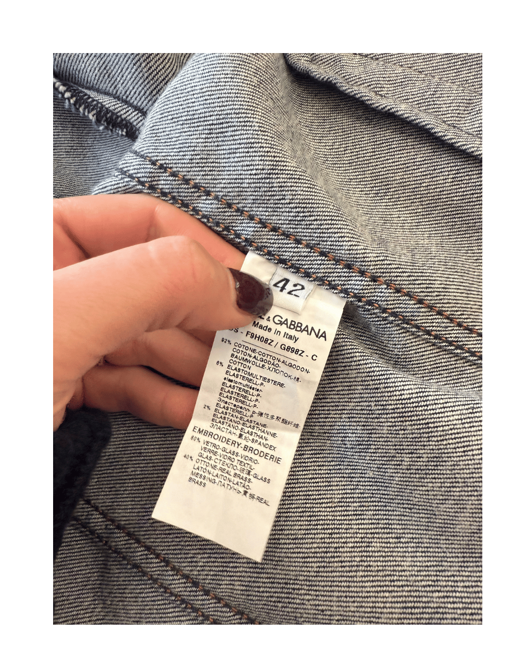 GIACCA DENIM DOLCE&GABBANA