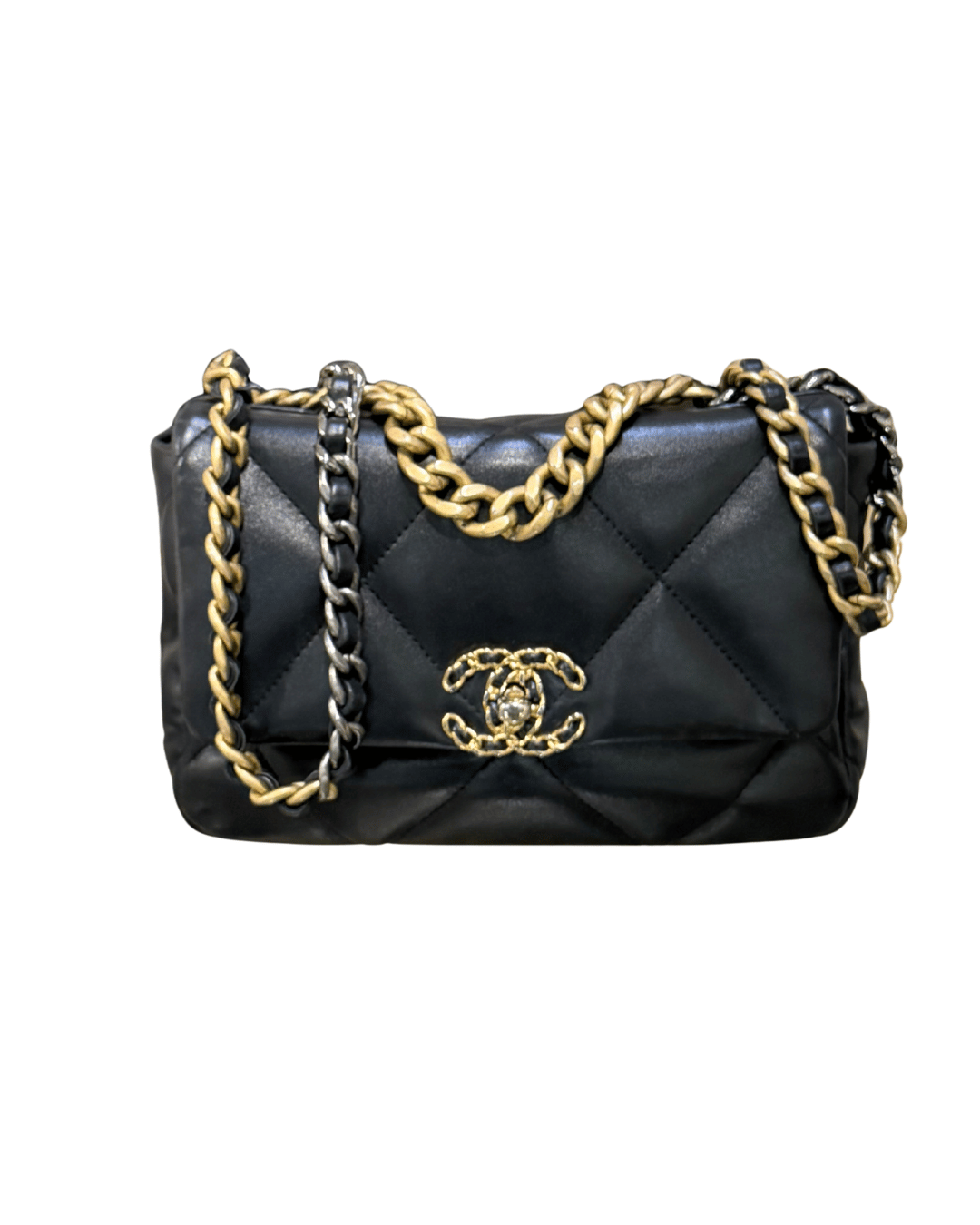 CHANEL 19 MISURA SMALL NERA