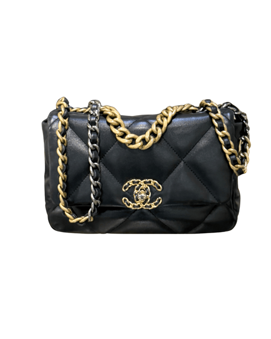 CHANEL 19 MISURA SMALL NERA