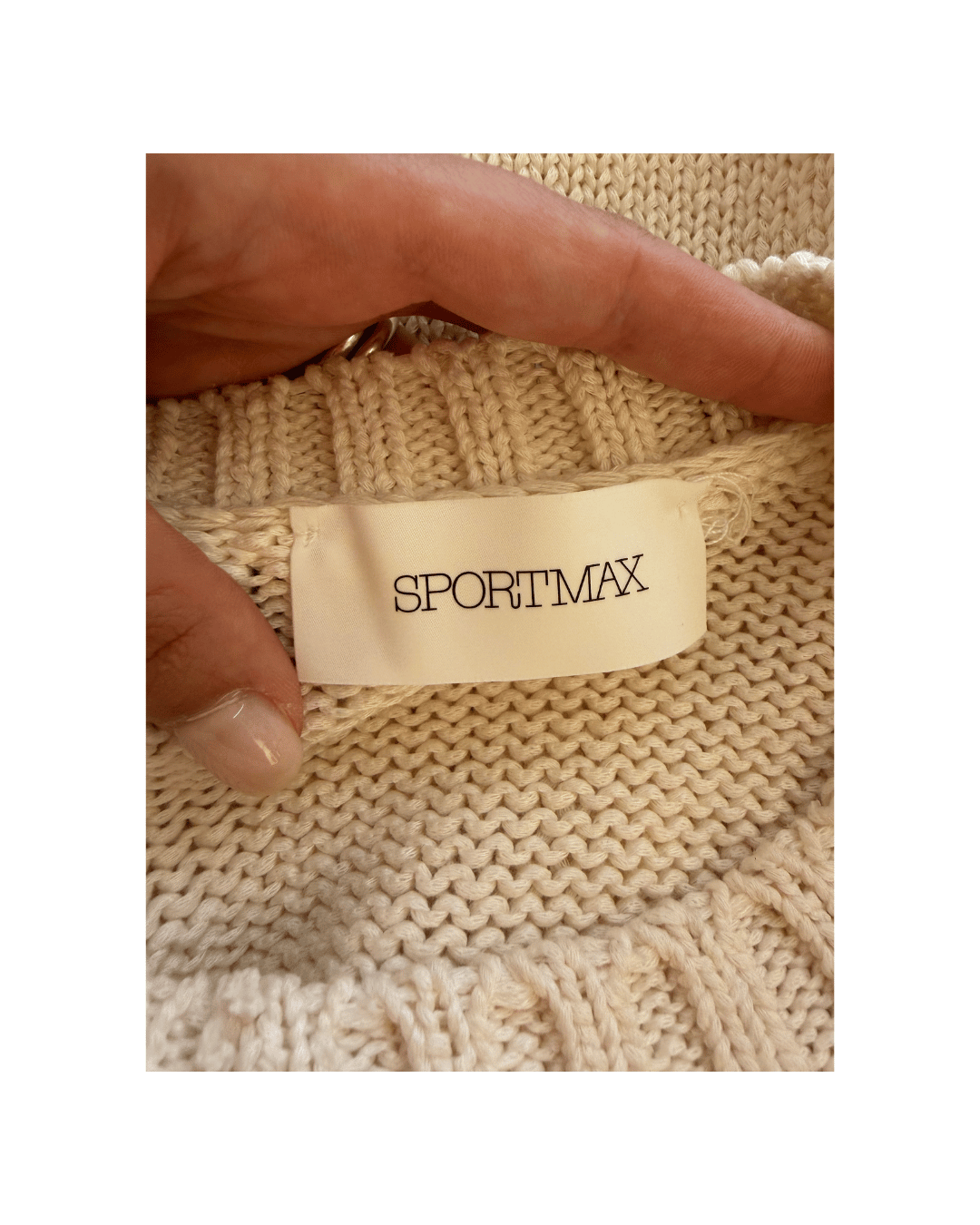 MAGLIA COTONE SPORTMAX CON FRAGOLA Tg M