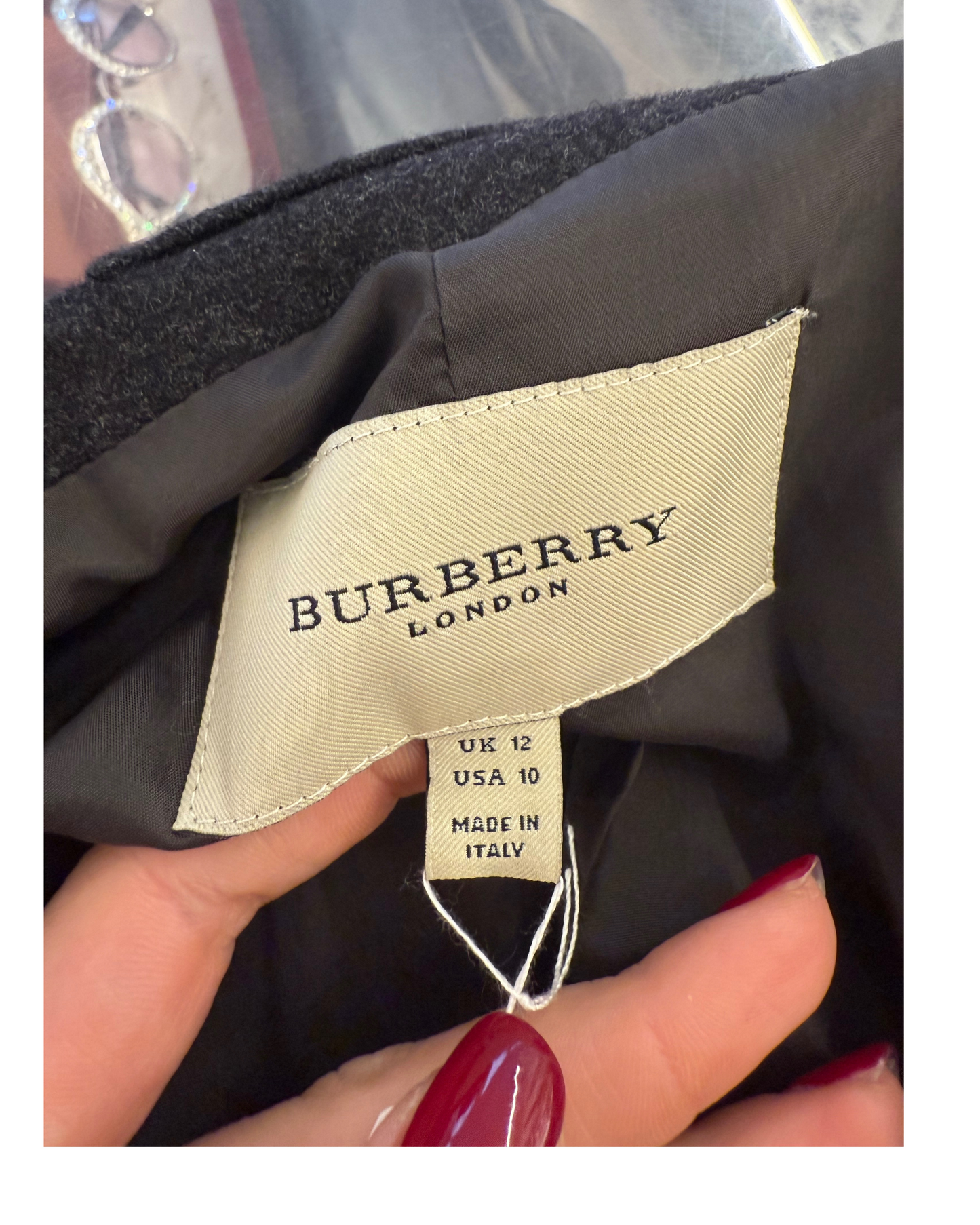 GIACCA BURBERRY GRIGIA ANTRACITE