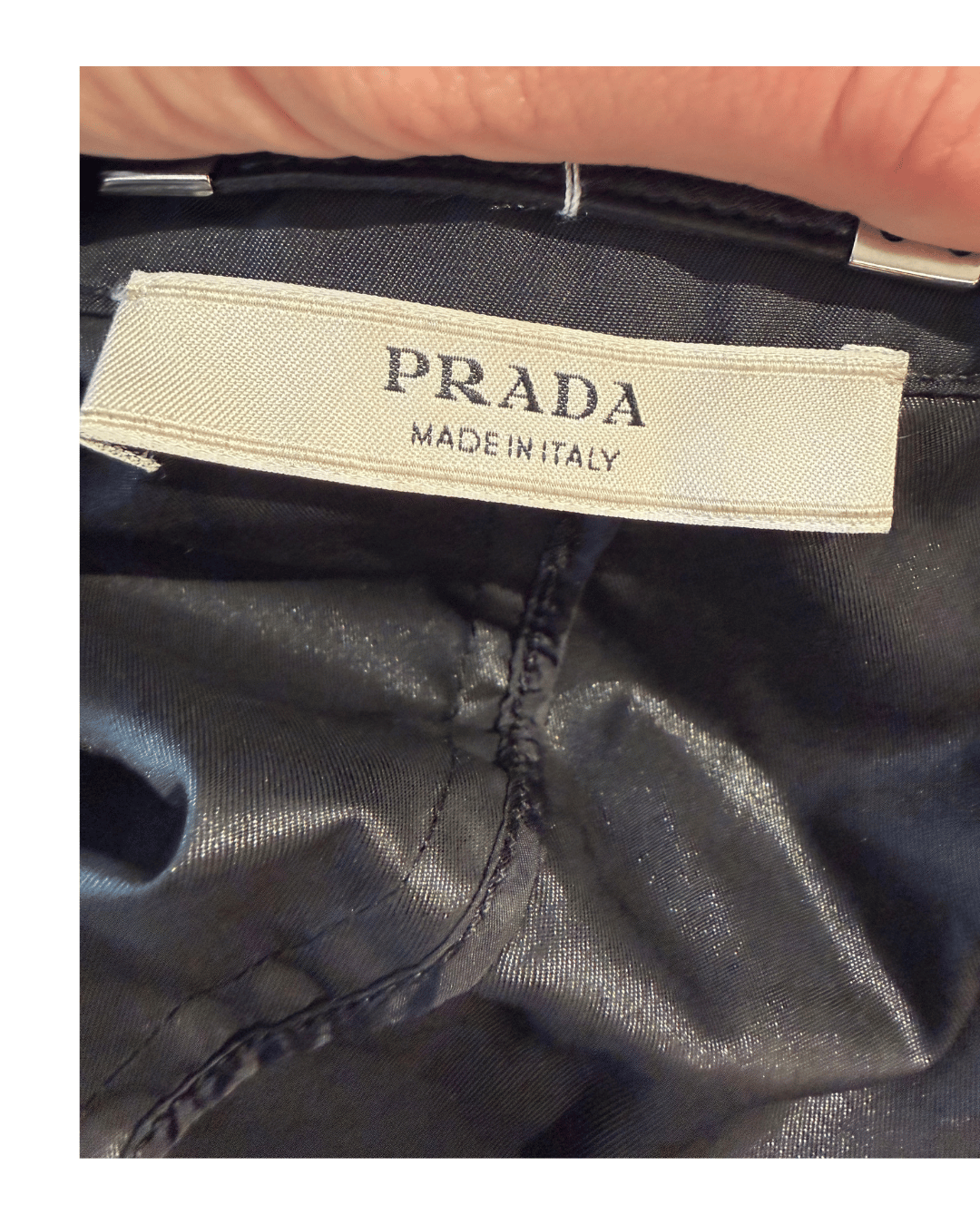 IMPERMEABILE PRADA NERO Tg 44