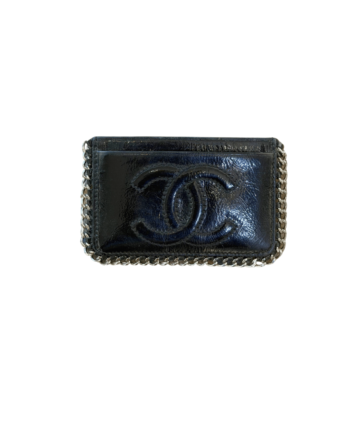 PORTACARTE CHANEL VERNICE NERA