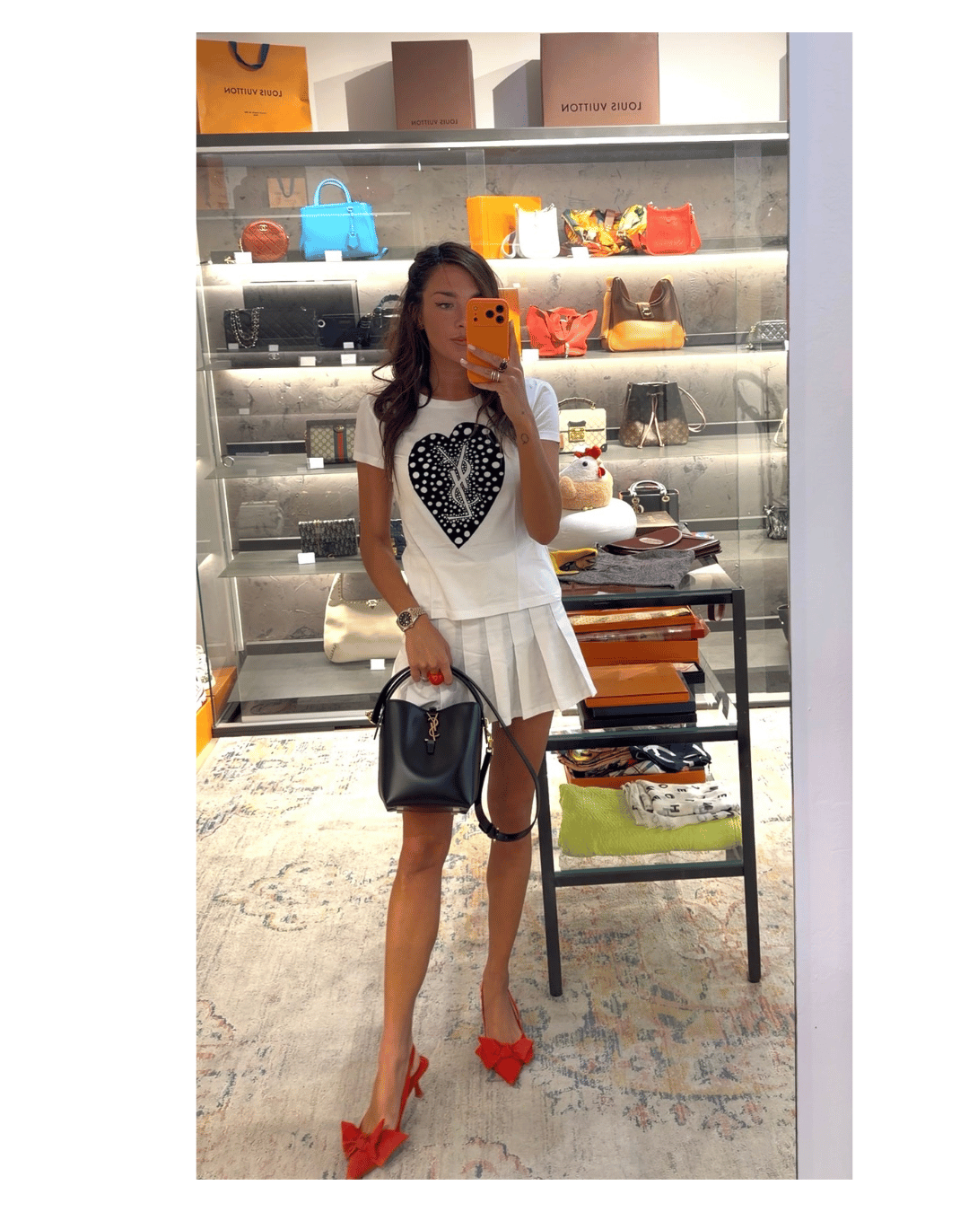 TSHIRT COTONE YSL BIANCA Tg S