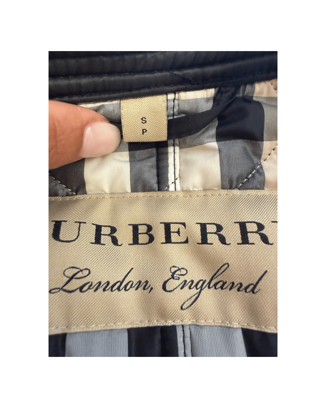 PIUMINO BURBERRY NERO TRAPUNTATO Tg S