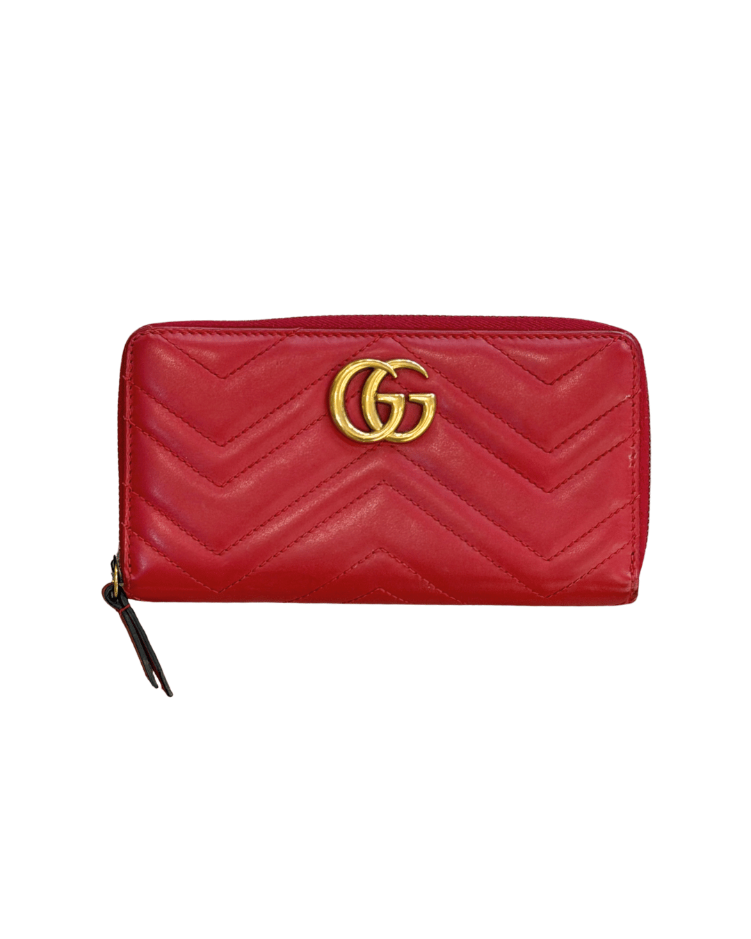 PORTAFOGLIO GUCCI MARMONT ROSSO PELLE MATELASSE