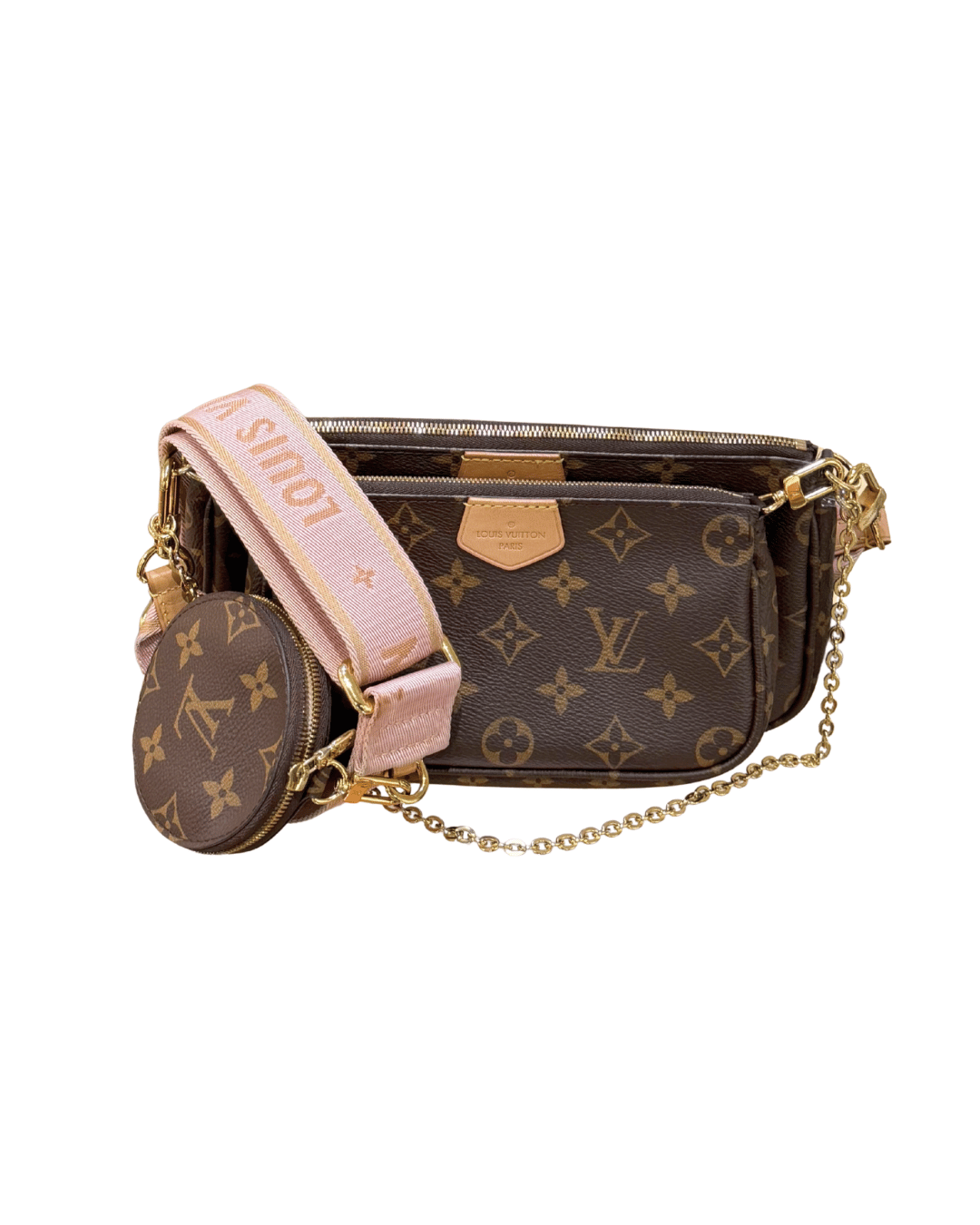 MULTIPOCHETTE LOUIS VUITTON TRACOLLA ROSA
