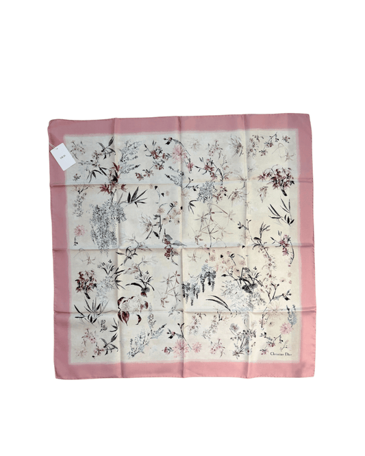FOULARD DIOR MOTIVO FLOREALE DEGRADE