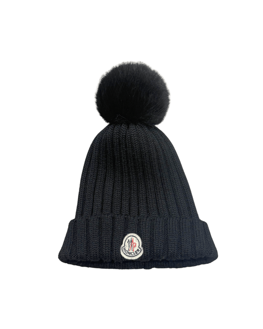 CUFFIA POMPOM MONCLER NERA