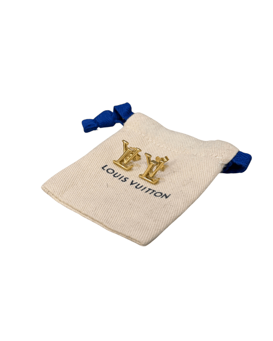 ORECCHINI LV METALLO DORATO LOUIS VUITTON