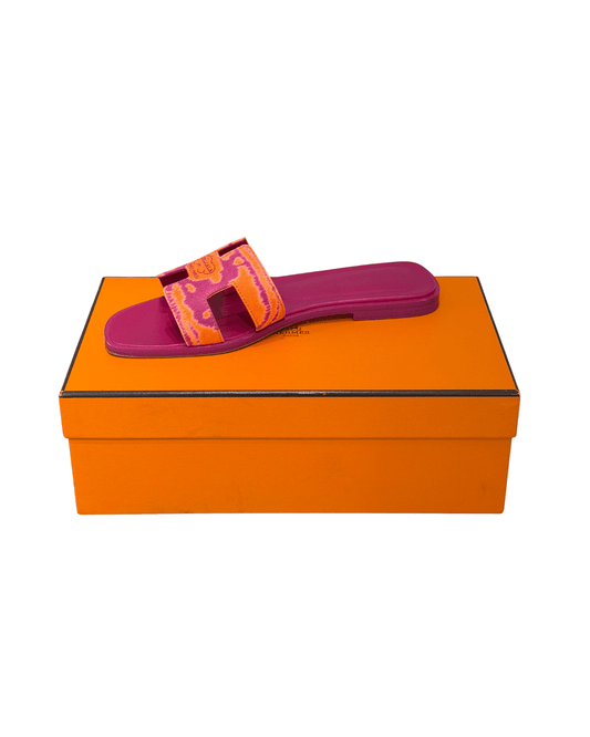 SANDALI ORAN ARANCIONI E FUCSIA Nr 37