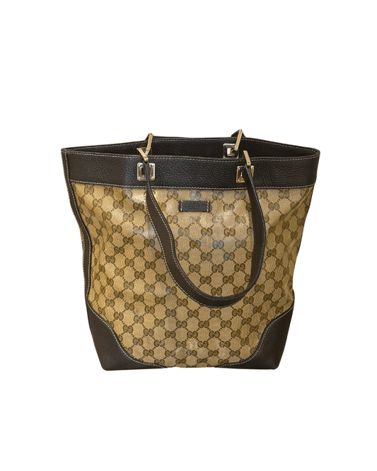 SECCHIELLO PVC GG SUPREME CON RIFINITURE MARRONI