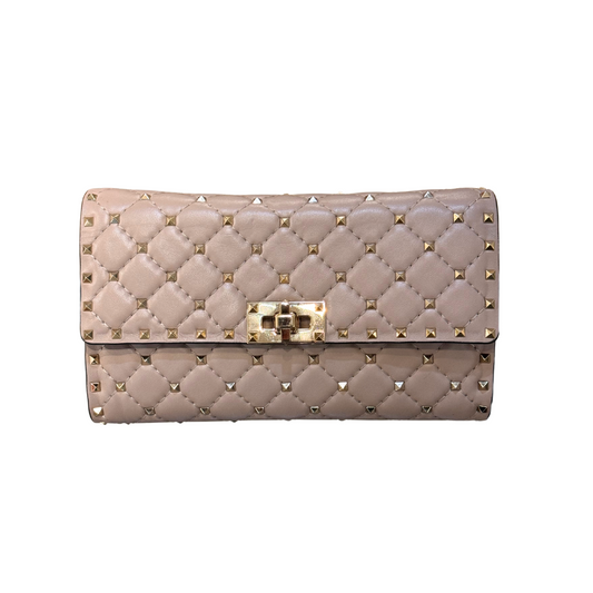 POCHETTE SPIKE NUDE/ ROSA ANTICO