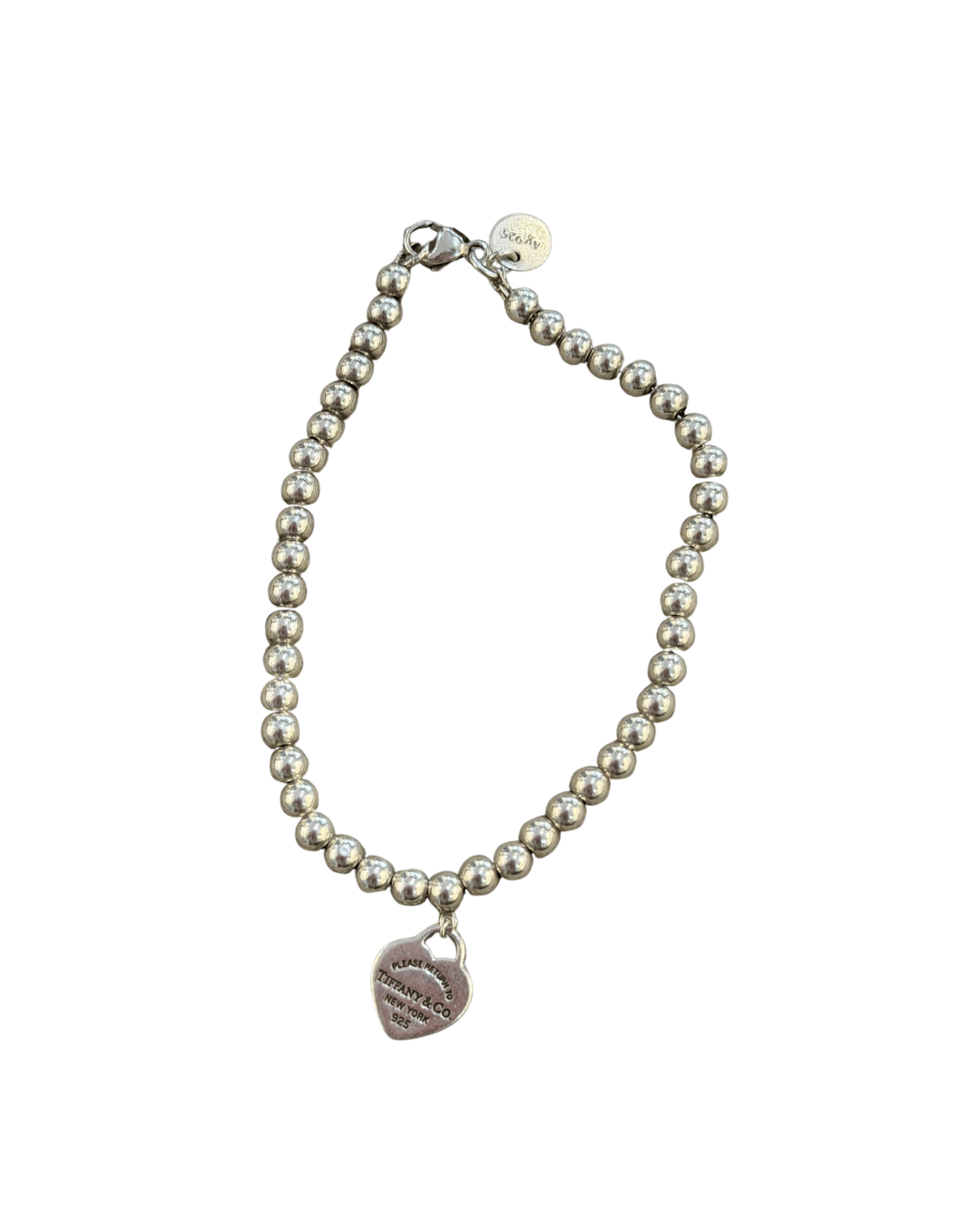 BRACCIALE TIFFANY BEAD HEART TAG