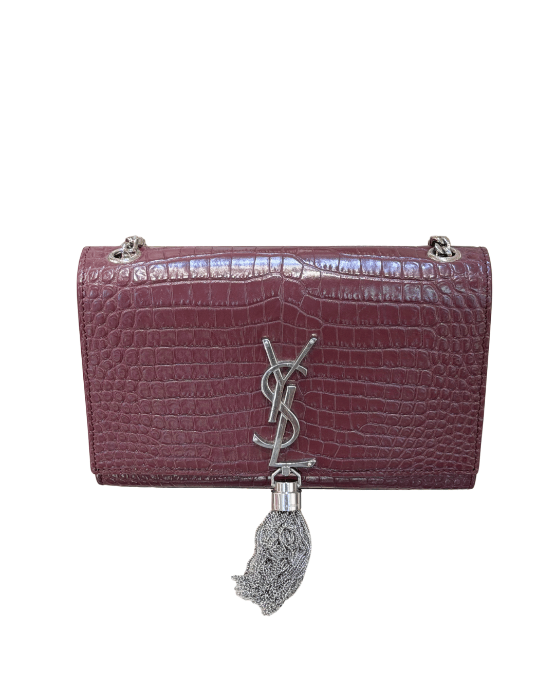 KATE SMALL YSL STAMPA COCCO MELANZANA