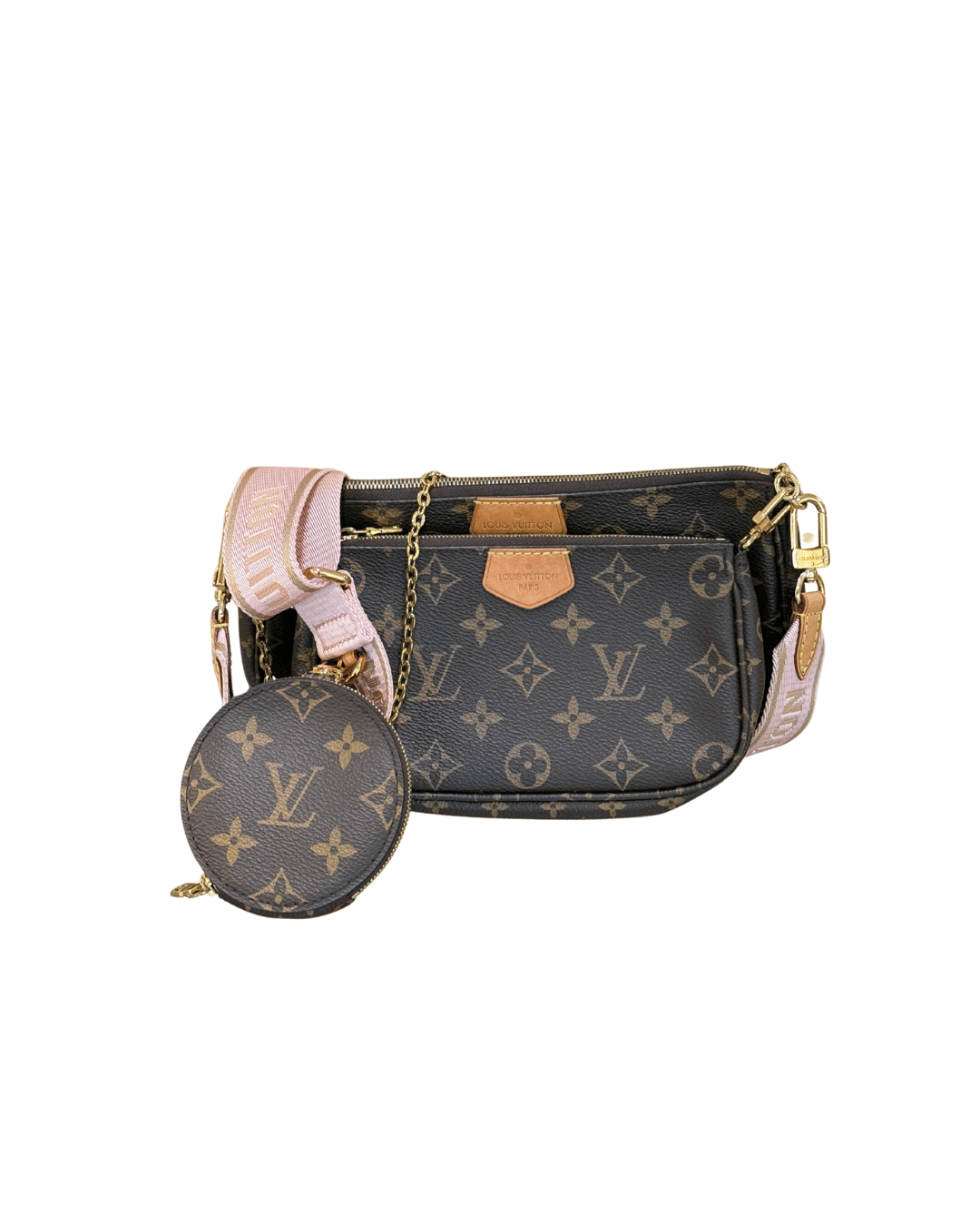 MULTIPOCHETTE LOUIS VUITTON TRACOLLA ROSA