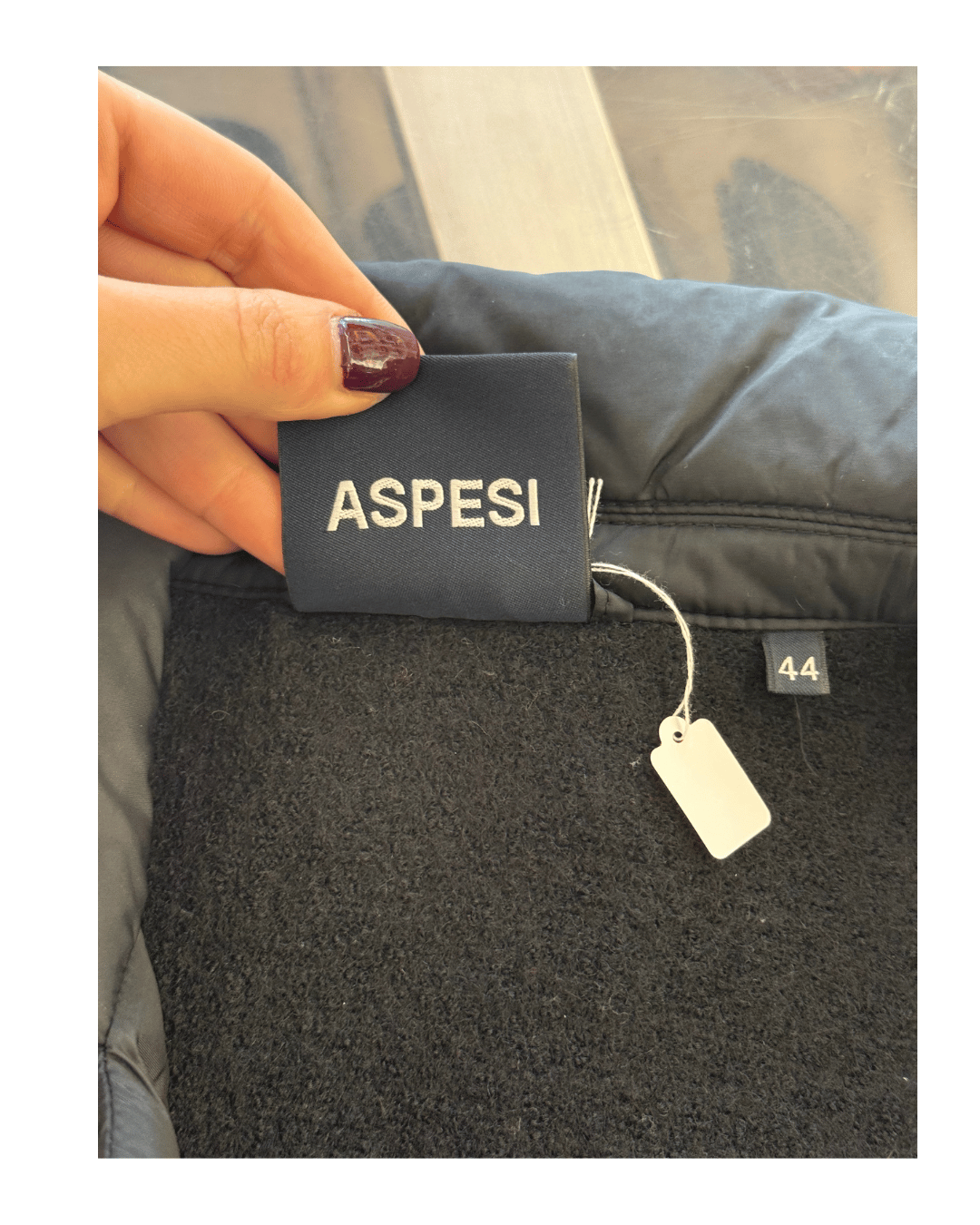 GIACCA ASPESI PIUMINO E LANA NERO