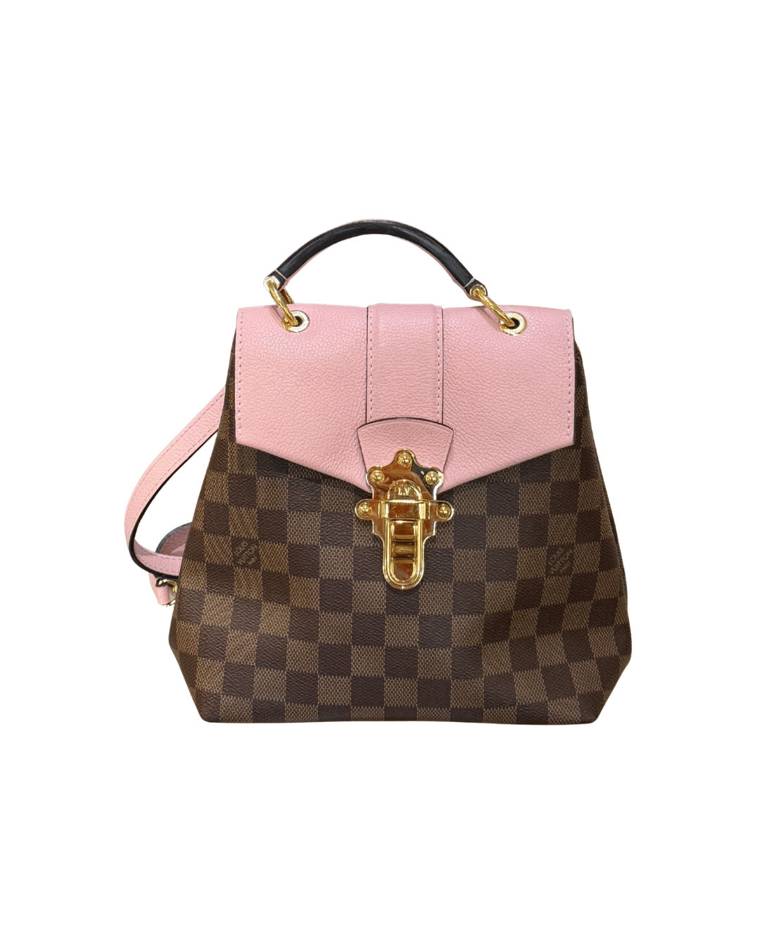 ZAINO CLAPTON DAMIER EBENE RIFINITURE ROSA