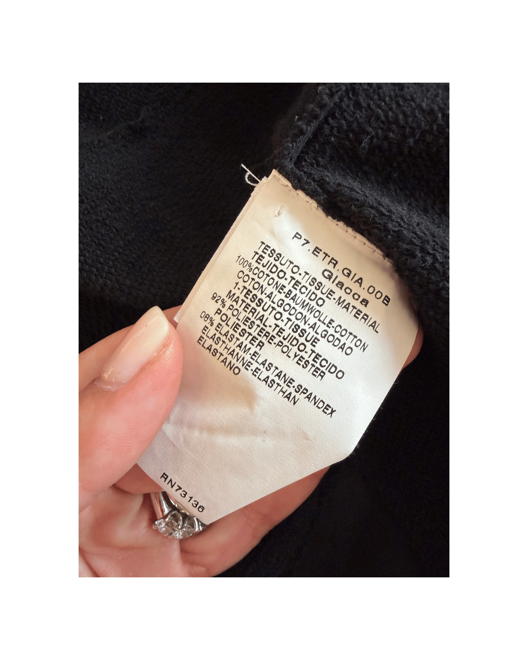 GIACCA CORTA NERA MAXMARA CON PIETRE Tg S