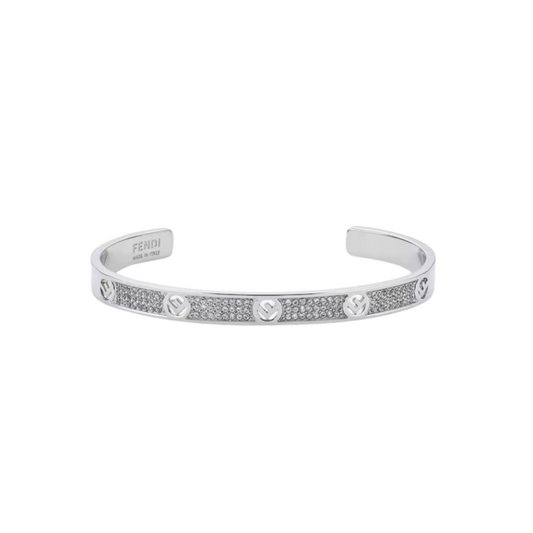 BRACCIALE F IS FENDI ARGENTATO