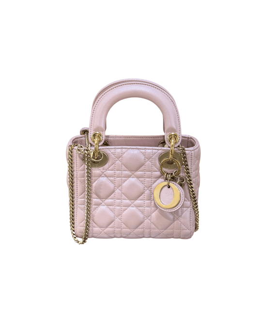 MINI LADY DIOR ROSA PERLA