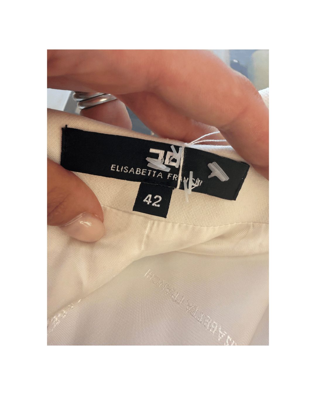 GIACCA CORTA BIANCA ELISABETTA FRANCHI Tg 42