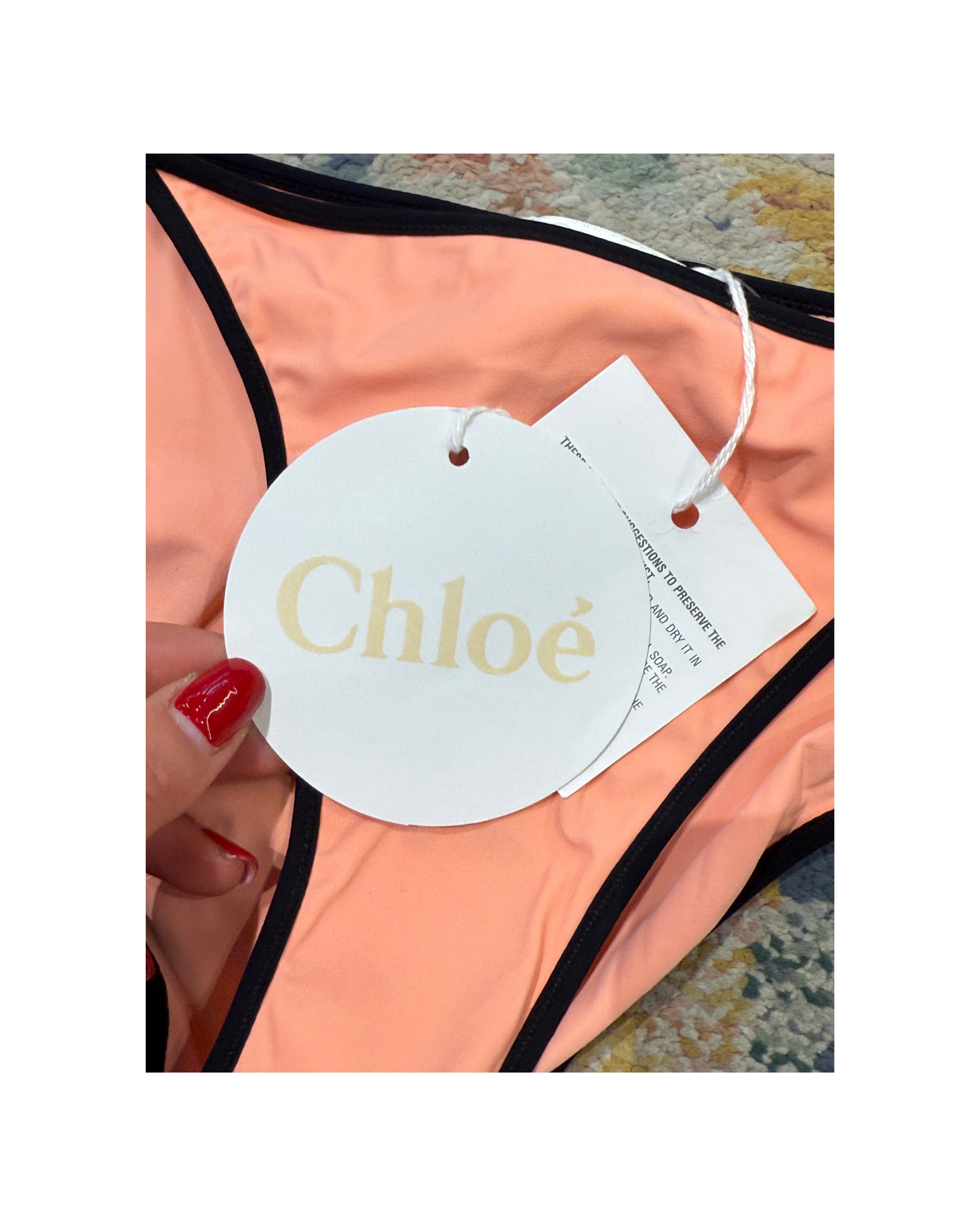 BIKINI CHLOE PESCA PROFILI NERI