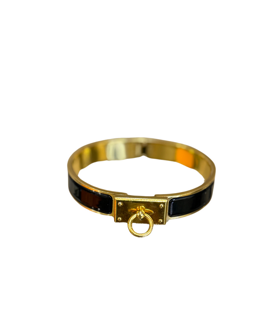 BRACCIALE HERMES SMALTATO NERO